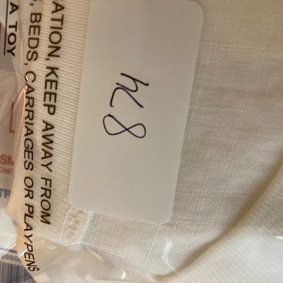 Womens Linen Tunic Round Neck 3/4 Sleeve White L Linen Pockets - Picture 8 of 8